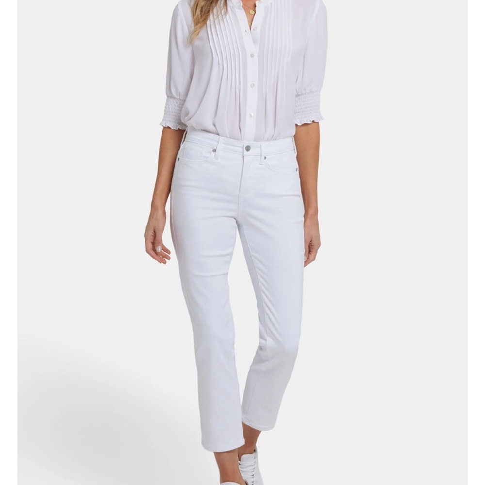 NYDJ Sheri Slim White Jeans size 12